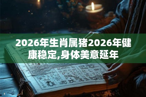 2026年生肖属猪2026年健康稳定,身体美意延年