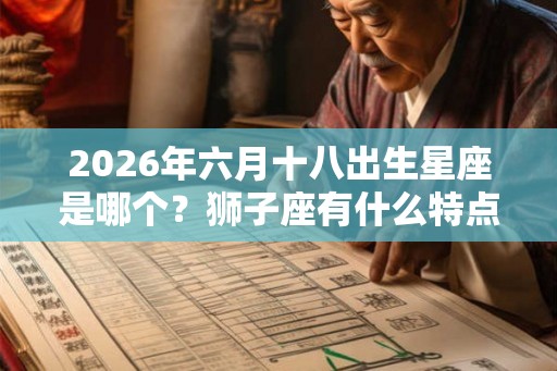 2026年六月十八出生星座是哪个?狮子座有什么特点 2026年六月十八出生星座是哪个?狮子座有什么特点