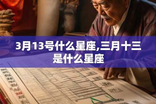 3月13号什么星座,三月十三是什么星座