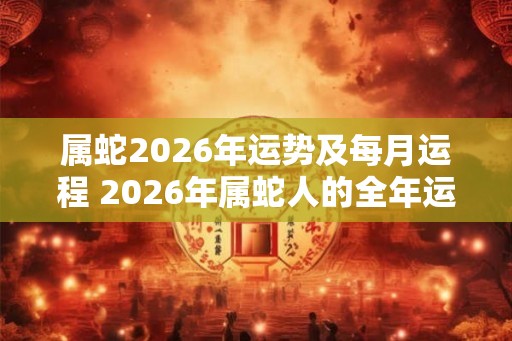 属蛇2026年运势及每月运程 2026年属蛇人的全年运势