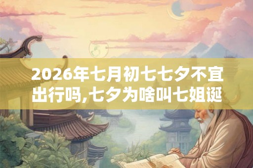 2026年七月初七七夕不宜出行吗,七夕为啥叫七姐诞 2026年七月初七七夕不宜出行吗,七夕为啥叫七姐诞