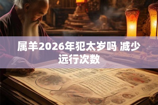 属羊2026年犯太岁吗 减少远行次数