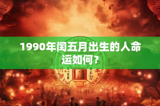 1990年闰五月出生的人命运如何？