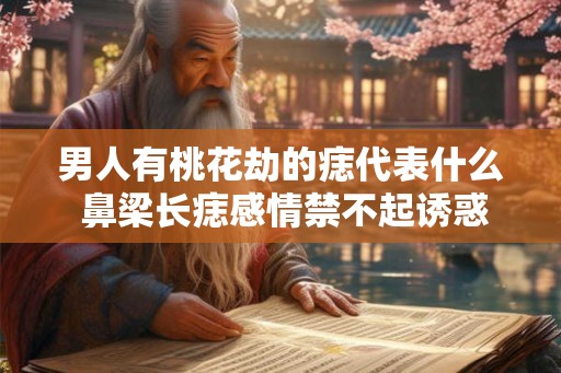 男人有桃花劫的痣代表什么 鼻梁长痣感情禁不起诱惑