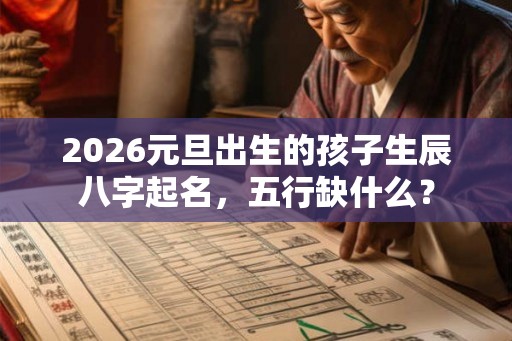2026元旦出生的孩子生辰八字起名,五行缺什么? 2026元旦出生的孩子生辰八字起名,五行缺什么?