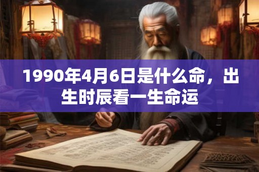 1990年4月6日是什么命，出生时辰看一生命运