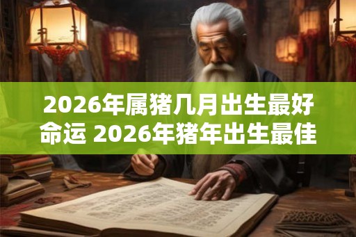 2026年属猪几月出生最好命运 2026年猪年出生最佳月份 2026年属猪几月出生最好命运 2026年猪年出生最佳月份