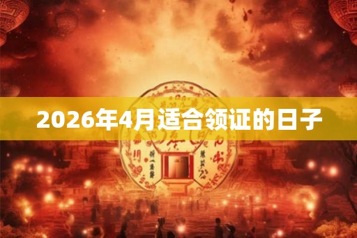 2026年4月适合领证的日子