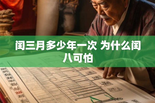 闰三月多少年一次 为什么闰八可怕