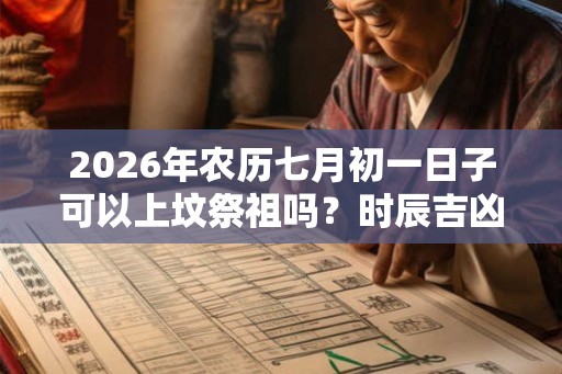 2026年农历七月初一日子可以上坟祭祖吗？时辰吉凶如何？
