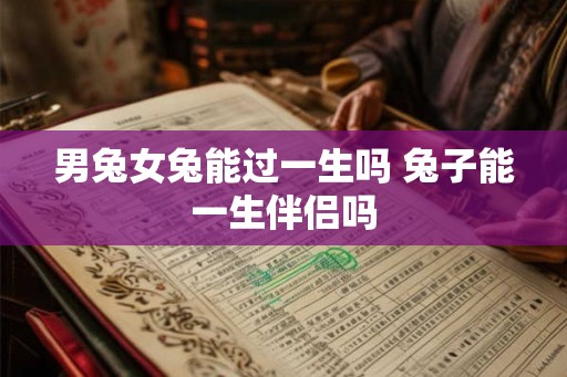 男兔女兔能过一生吗 兔子能一生伴侣吗
