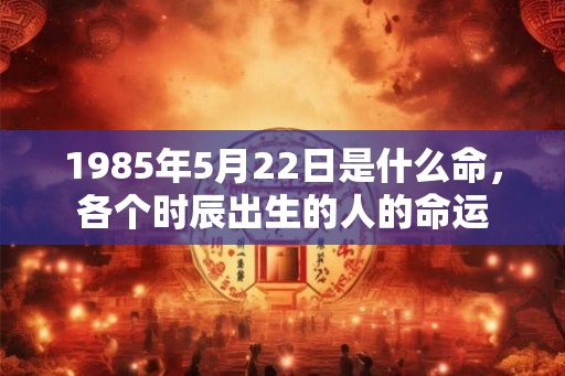 1985年5月22日是什么命,各个时辰出生的人的命运 1985年5月22日是什么命,各个时辰出生的人的命运