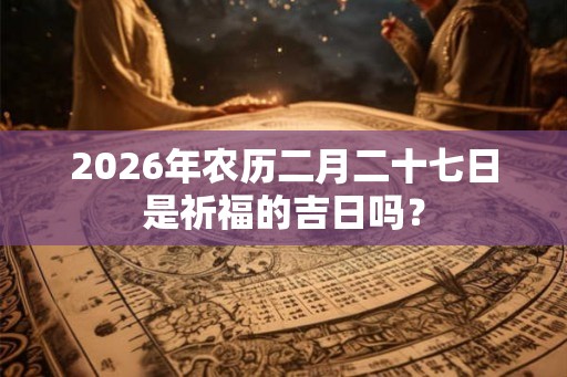 2026年农历二月二十七日是祈福的吉日吗? 2026年农历二月二十七日是祈福的吉日吗?