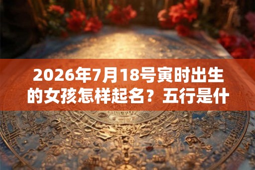 2026年7月18号寅时出生的女孩怎样起名?五行是什么? 2026年7月18号寅时出生的女孩怎样起名?五行是什么?