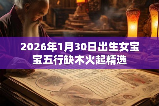 2026年1月30日出生女宝宝五行缺木火起精选