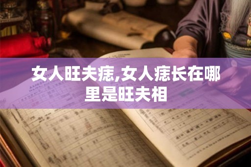 女人旺夫痣,女人痣长在哪里是旺夫相