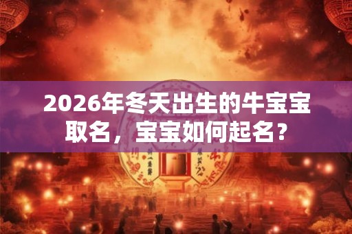 2026年冬天出生的牛宝宝取名,宝宝如何起名? 2026年冬天出生的牛宝宝取名,宝宝如何起名?