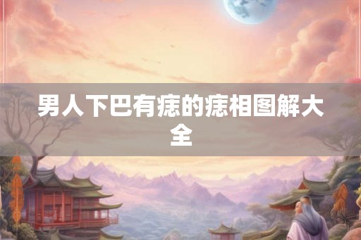 男人下巴有痣的痣相图解大全