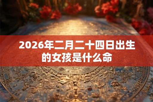 2026年二月二十四日出生的女孩是什么命
