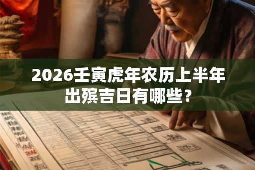 2026壬寅虎年农历上半年出殡吉日有哪些？