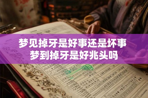 梦见掉牙是好事还是坏事 梦到掉牙是好兆头吗