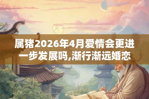 属猪2026年4月爱情会更进一步发展吗,渐行渐远婚恋波动