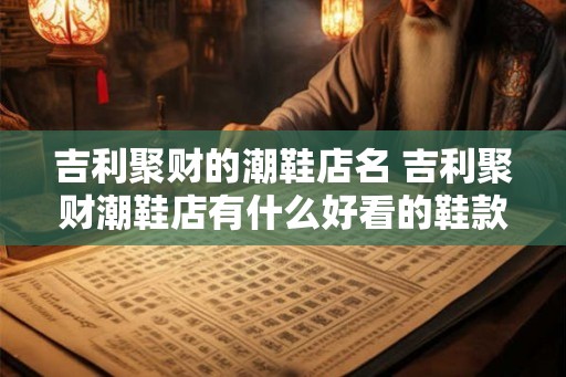 吉利聚财的潮鞋店名 吉利聚财潮鞋店有什么好看的鞋款