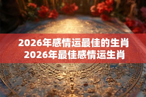 2026年感情运最佳的生肖 2026年最佳感情运生肖 2026年感情运最佳的生肖 2026年最佳感情运生肖