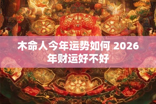 木命人今年运势如何 2026年财运好不好