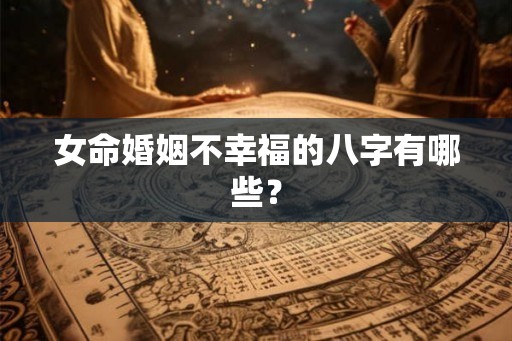 女命婚姻不幸福的八字有哪些？