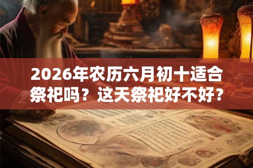 2026年农历六月初十适合祭祀吗?这天祭祀好不好? 2026年农历六月初十适合祭祀吗?这天祭祀好不好?
