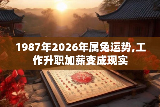 1987年2026年属兔运势,工作升职加薪变成现实 1987年2026年属兔运势,工作升职加薪变成现实