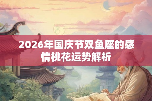 2026年国庆节双鱼座的感情桃花运势解析 2026年国庆节双鱼座的感情桃花运势解析