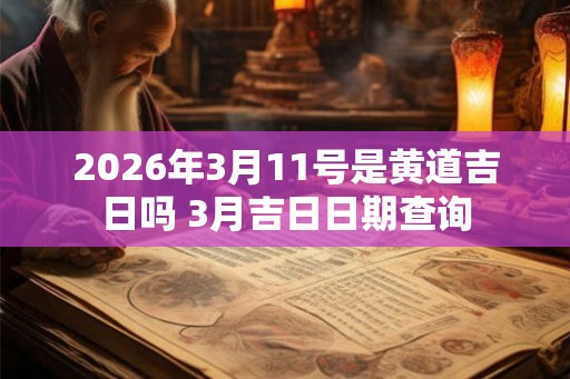 2026年3月11号是黄道吉日吗 3月吉日日期查询 2026年3月11号是黄道吉日吗 3月吉日日期查询