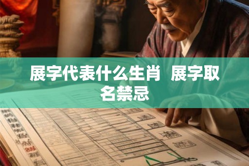 展字代表什么生肖  展字取名禁忌