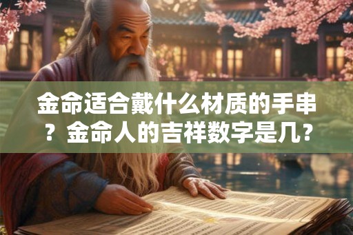 金命适合戴什么材质的手串？金命人的吉祥数字是几？