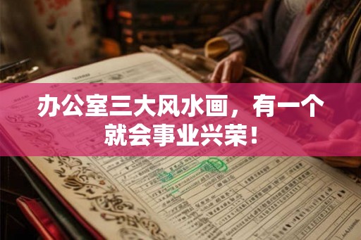 办公室三大风水画，有一个就会事业兴荣！