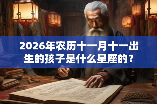 2026年农历十一月十一出生的孩子是什么星座的? 2026年农历十一月十一出生的孩子是什么星座的?