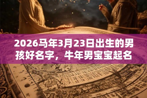 2026马年3月23日出生的男孩好名字，牛年男宝宝起名禁忌