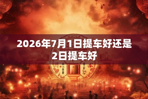 2026年7月1日提车好还是2日提车好