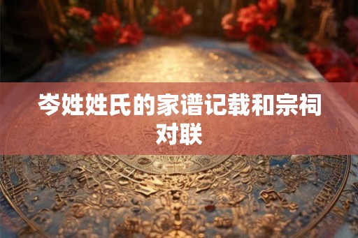 岑姓姓氏的家谱记载和宗祠对联