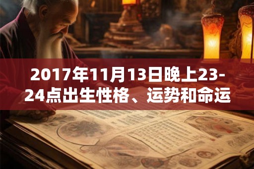 2017年11月13日晚上23-24点出生性格、运势和命运