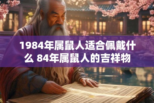1984年属鼠人适合佩戴什么 84年属鼠人的吉祥物