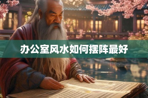办公室风水如何摆阵最好