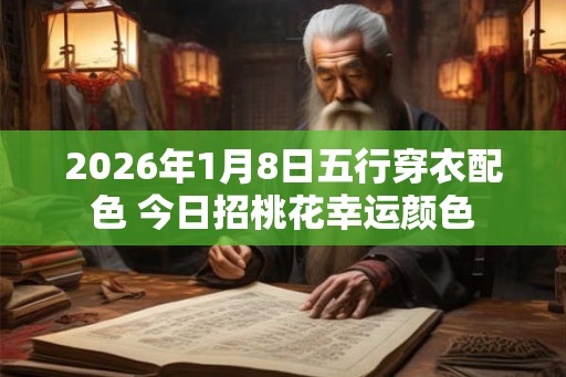 2026年1月8日五行穿衣配色 今日招桃花幸运颜色