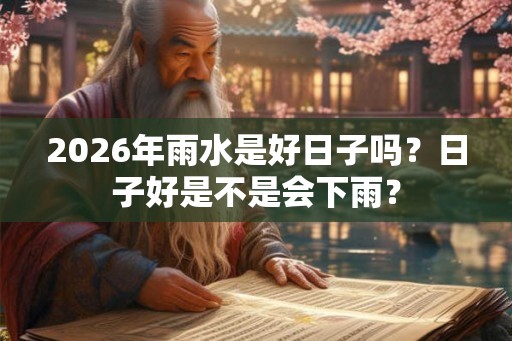 2026年雨水是好日子吗？日子好是不是会下雨？