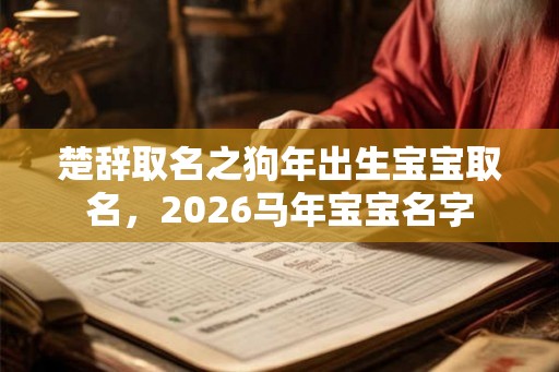 楚辞取名之狗年出生宝宝取名，2026马年宝宝名字