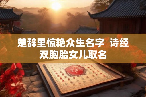 楚辞里惊艳众生名字  诗经双胞胎女儿取名