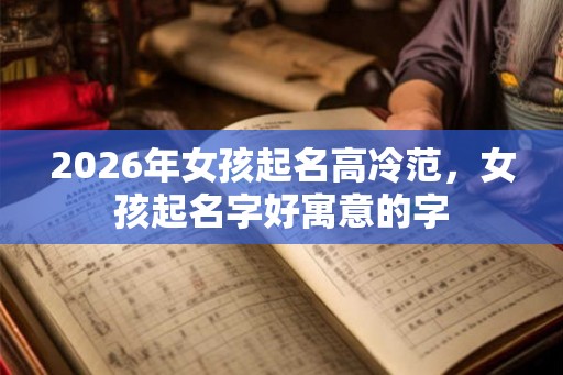 2026年女孩起名高冷范，女孩起名字好寓意的字
