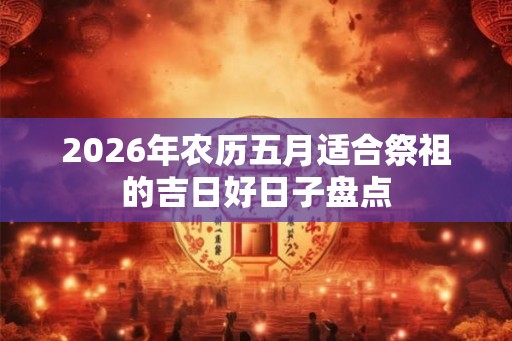 2026年农历五月适合祭祖的吉日好日子盘点